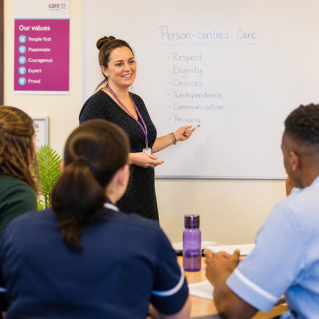 Patola Services trainer leading a person-centred care workshop