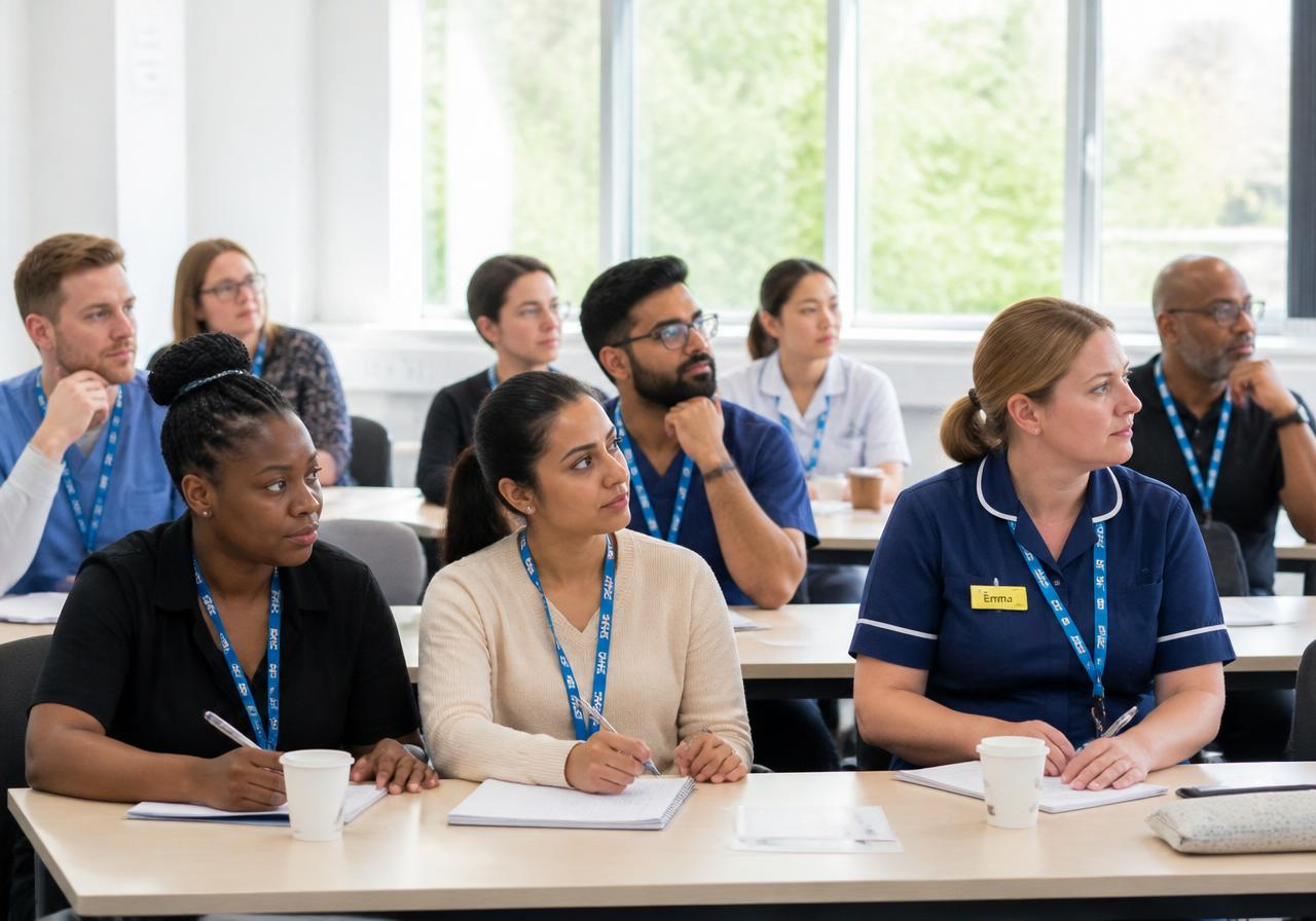 Health and social care professionals in a Patola Services training session